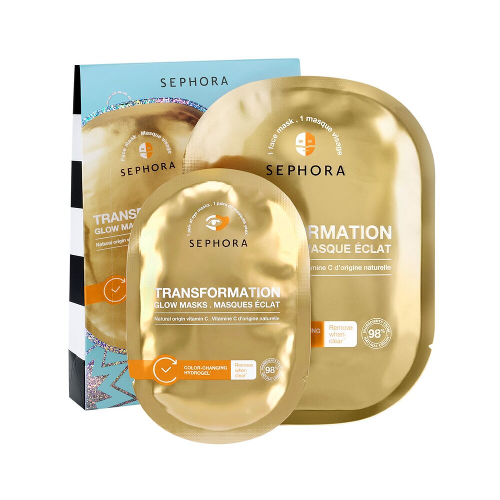 TRANSFORMATION GLOW MASKS DUO (SET DE MASCARILLAS FACIALES)